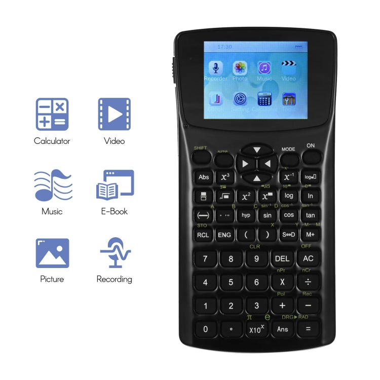 2.4 inch Display Screen Anti-peeping E-book Calculator, Support Sound Recording / Radio / Music & Video Playing - Calculator by buy2fix | Online Shopping UK | buy2fix