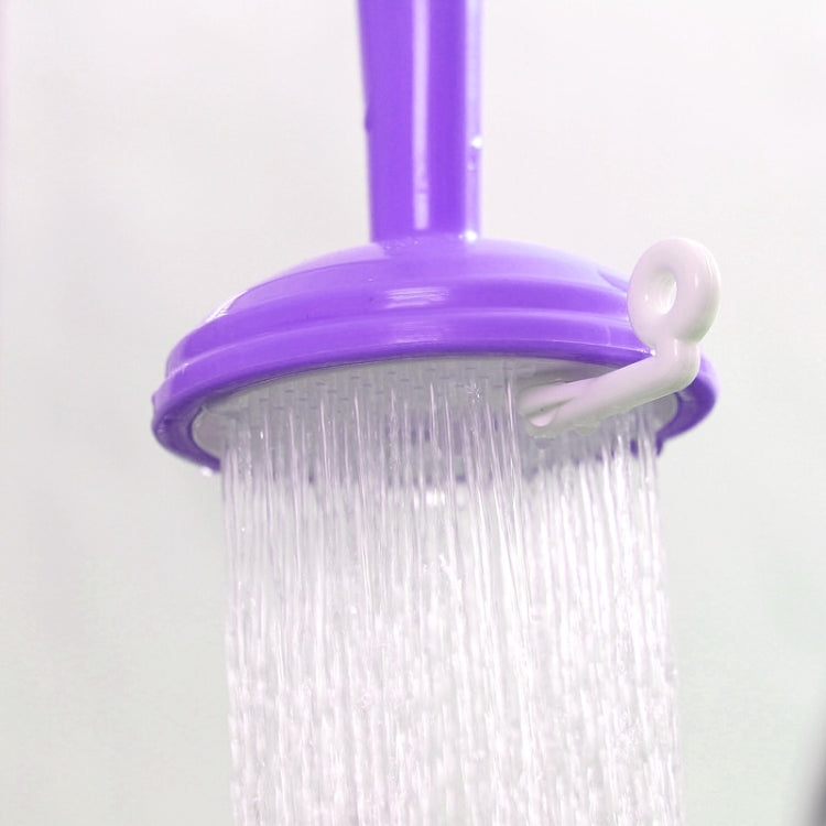 2 PCS Faucet Splash Water-saving Shower Bath Adjustable Valve Filter Water Saving Devices, Large Size: 6.5 x 15cm, Suitable for 17mm Diameter Round Faucets(Purple) - Faucets & Accessories by buy2fix | Online Shopping UK | buy2fix