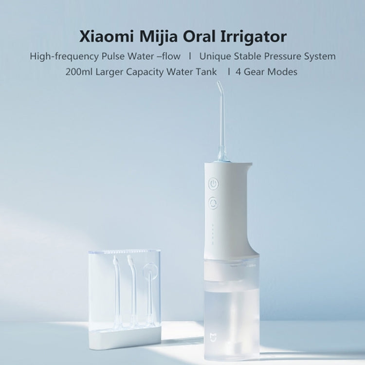 Original Xiaomi Mijia Water Flosser Teeth Cleaner IPX7 Waterproof Electric Oral Irrigator(White) - Oral Irrigators by Xiaomi | Online Shopping UK | buy2fix