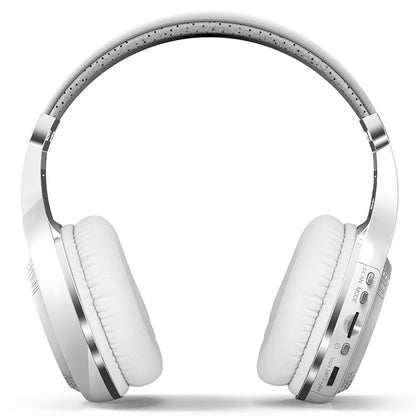 Bluedio H+ Turbine Wireless Bluetooth 4.1 Stereo Headphones Headset with Mic & Micro SD Card Slot & FM Radio, For iPhone, Samsung, Huawei, Xiaomi, HTC and Other Smartphones, All Audio Devices(White) - Headset & Headphone by Bluedio | Online Shopping UK | buy2fix