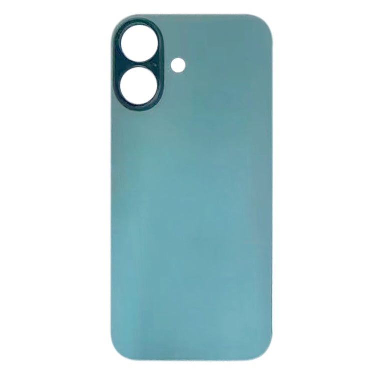 For iPhone 16 Easy Replacement Big Camera Hole Glass Back Battery Cover(Green) -  by buy2fix | Online Shopping UK | buy2fix