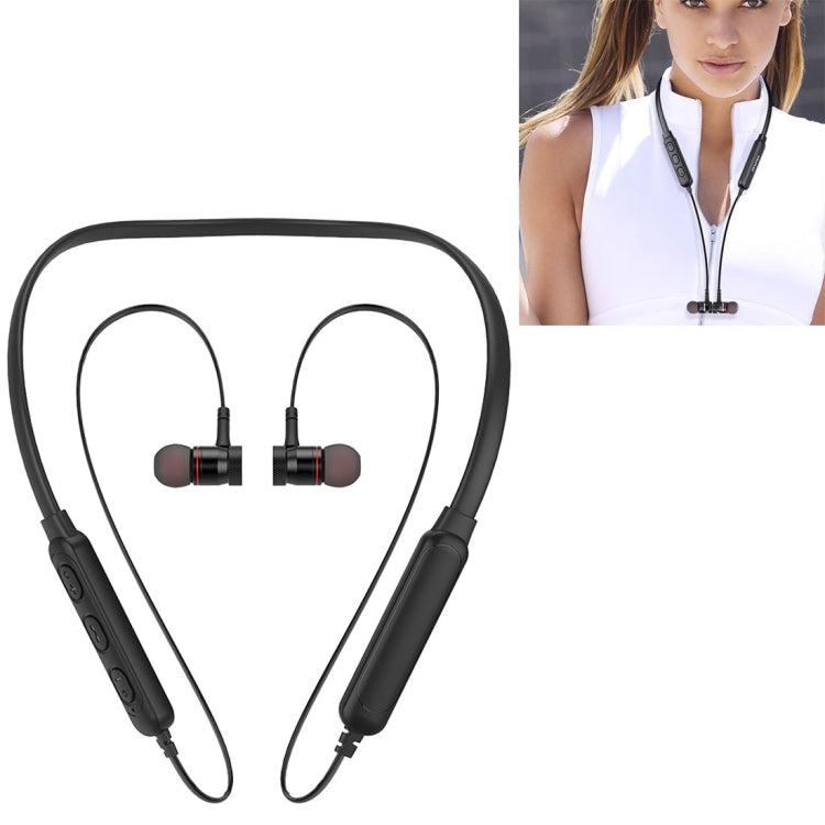 awei G10BL Outdoor Sports Fashion Neck Hanging Design Stereo Bass Bluetooth Earphone, Built-in Mic, For iPhone, Galaxy, Xiaomi, Huawei, HTC, Sony and Other Smartphones(Black+Yellow)(Black) - Neck-mounted Earphone by awei | Online Shopping UK | buy2fix