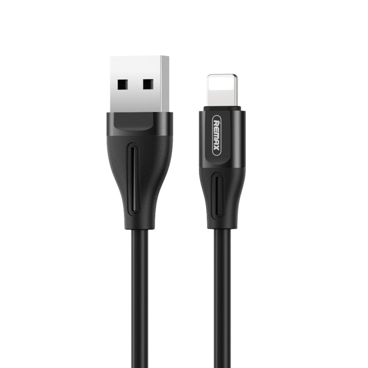 REMAX RC-075i 1m 2.1A USB to 8 Pin Jell Data Cable for iPhone, iPad(Black) - Normal Style Cable by REMAX | Online Shopping UK | buy2fix