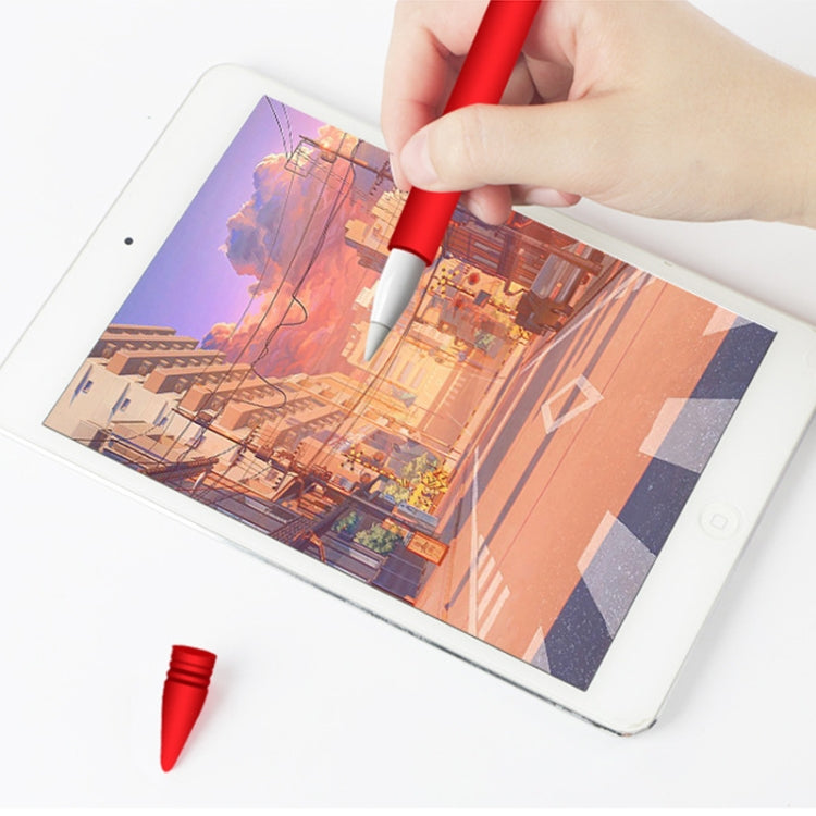 Apple Pen Cover Anti-lost Protective Cover for Apple Pencil (Red) - Pencil Accessories by buy2fix | Online Shopping UK | buy2fix