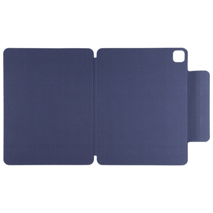 For iPad Air 13 2024 / Pro 12.9 2020 Double-sided Magnetic Flip PU Leather Tablet Case With Holder & Sleep / Wake-up Function(Dark Blue) - iPad Pro 12.9 (2020) Cases by buy2fix | Online Shopping UK | buy2fix