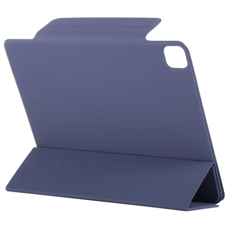 For iPad Air 13 2024 / Pro 12.9 2020 Double-sided Magnetic Flip PU Leather Tablet Case With Holder & Sleep / Wake-up Function(Dark Blue) - iPad Pro 12.9 (2020) Cases by buy2fix | Online Shopping UK | buy2fix