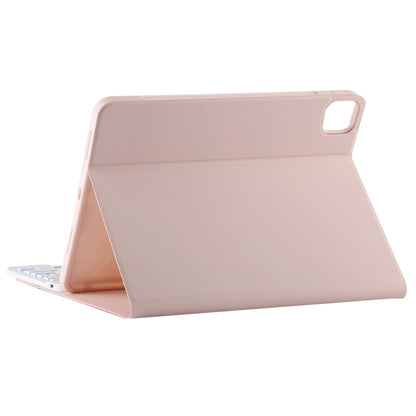 TG11BCS Detachable Bluetooth White Keyboard Microfiber Leather Tablet Case for iPad Pro 11 inch (2020), with Backlight & Touchpad & Pen Slot & Holder (Pink) - For iPad Pro by buy2fix | Online Shopping UK | buy2fix