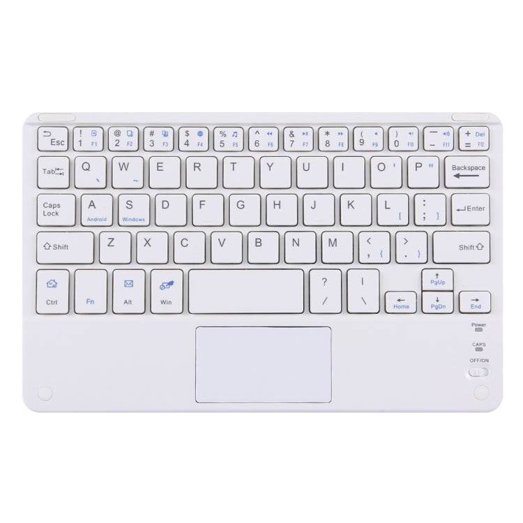 Bluetooth Wireless Keyboard with Touch Panel, Compatible with All Android & Windows 9 inch Tablets with Bluetooth Functions(White) - Universal Keyboard by buy2fix | Online Shopping UK | buy2fix