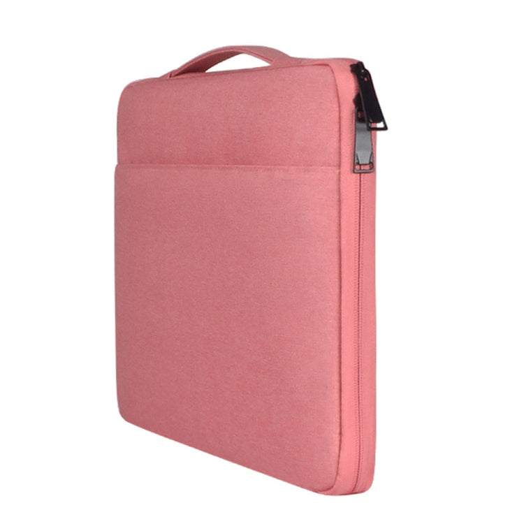 13.3 inch Fashion Casual Polyester + Nylon Laptop Handbag Briefcase Notebook Cover Case, For Macbook, Samsung, Lenovo, Xiaomi, Sony, DELL, CHUWI, ASUS, HP (Pink) - 13.3 inch by buy2fix | Online Shopping UK | buy2fix