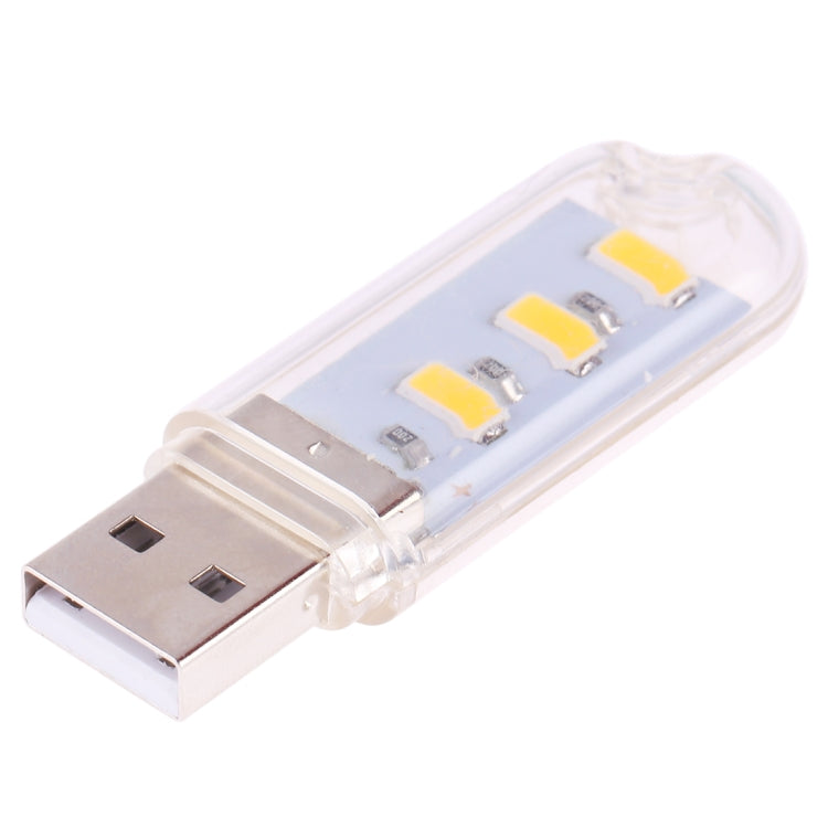 3 LEDs 5730 SMD USB LED Book Light Portable Night Lamp(Warm White) - USB Light by buy2fix | Online Shopping UK | buy2fix