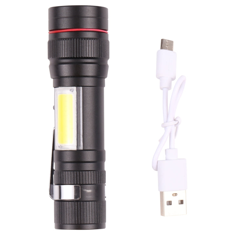 T6 LED Pocket Flashlight Zoomable 3 Modes with Hook Clip - Mini Flashlight by buy2fix | Online Shopping UK | buy2fix