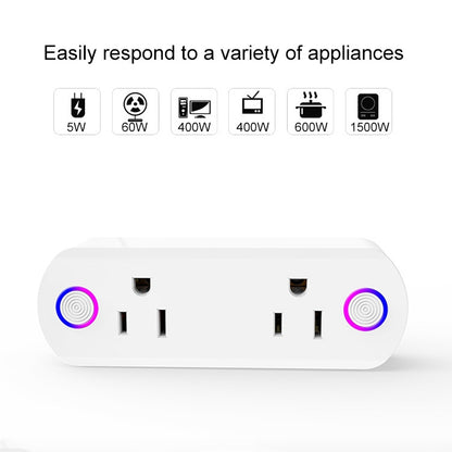 15A WiFi Remote Control Smart Socket Works with Alexa & Google Home & IFTTT, AC 100-240V, US Plug - Smart Socket by buy2fix | Online Shopping UK | buy2fix