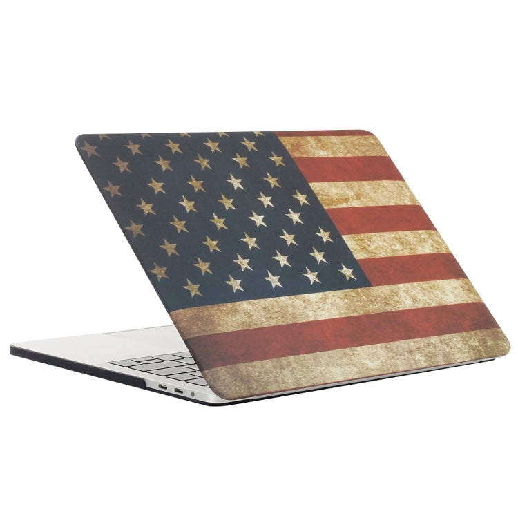 For 2016 New Macbook Pro 13.3 inch A1706 & A1708 Retro US Flag Pattern Laptop Water Decals PC Protective Case - MacBook Pro Cases by buy2fix | Online Shopping UK | buy2fix