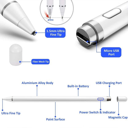 Universal Active Capacitive Stylus Pen(Red) - Stylus Pen by buy2fix | Online Shopping UK | buy2fix