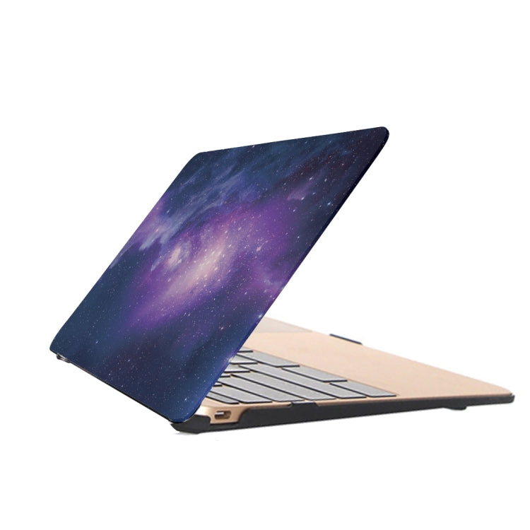 For Macbook Pro Retina 12 inch Starry Sky Patterns Apple Laptop Water Decals PC Protective Case(Blue) - MacBook Pro Cases by buy2fix | Online Shopping UK | buy2fix