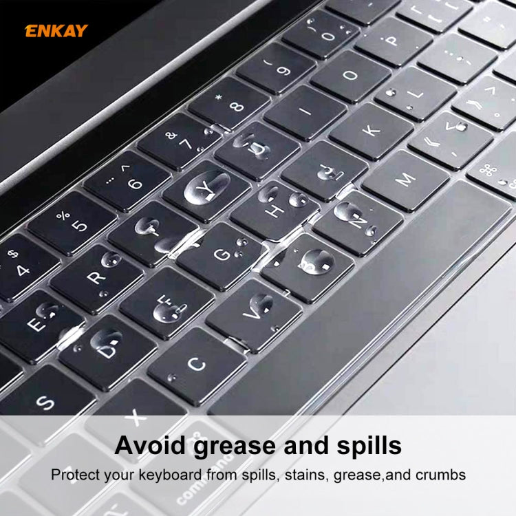 ENKAY TPU Keyboard Protector Cover for MacBook Pro 13.3 inch A1706 / A1989 / A2159 & Pro 15.4 inch A1707 / A1990 (withTouch Bar) , US Version - Keyboard Protector by ENKAY | Online Shopping UK | buy2fix