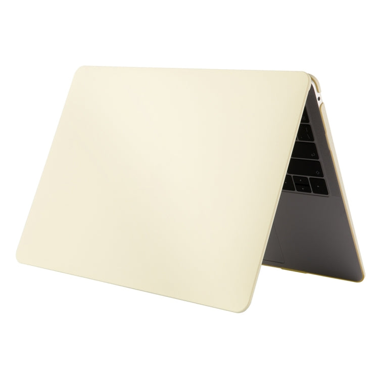 Cream Style Laptop Plastic Protective Case for MacBook Pro 15.4 inch (2019)(Yellow) - MacBook Pro Cases by buy2fix | Online Shopping UK | buy2fix