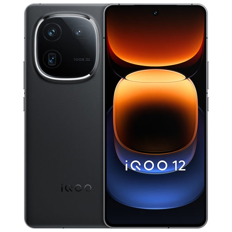 vivo iQOO 12, Triple Back Cameras, 16GB+1TB, Face ID / Fingerprint Identification, 6.78 inch Android 14 OriginOS 4 Snapdragon 8 Gen 3 Octa Core, OTG, NFC, Network: 5G, Support Google Play (Black) - vivo by vivo | Online Shopping UK | buy2fix