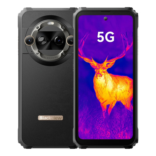 Blackview BL9000 Pro 5G, Thermal Imaging Camera, 12GB+512GB, IP68/IP69K/MIL-STD-810H, 6.78 inch Android 14 MediaTek Dimensity 8020 Octa Core, Network: 5G, NFC, OTG (Black) - Blackview by Blackview | Online Shopping UK | buy2fix