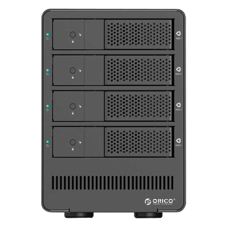 ORICO 9558RU3 5-bay USB 3.0 Type-B Aluminum 3.5 inch SATA HDD Enclosure Storage Hard Disk Box, Support RAID 0 / 5 Mode(Black) - HDD Enclosure by ORICO | Online Shopping UK | buy2fix