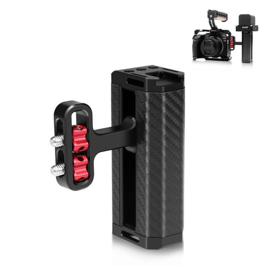 PULUZ Universal Camera Metal Side Handle with Cold Shoe Mount for Camera Cage Stabilizer (Black) - Camera Stabilizer by PULUZ | Online Shopping UK | buy2fix