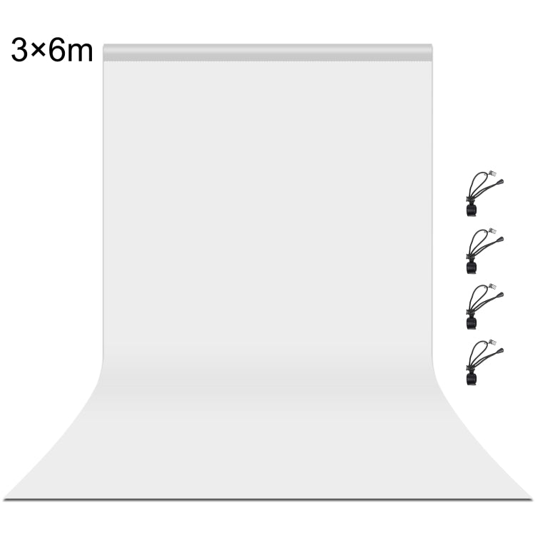 PULUZ 3m x 6m Photography Background Thickness Photo Studio Background Cloth Backdrop (White) - Solid Color by PULUZ | Online Shopping UK | buy2fix