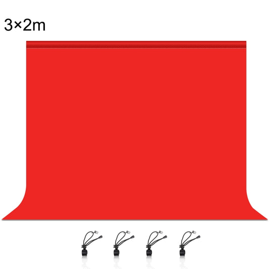 PULUZ 3m x 2m Photography Background Thickness Photo Studio Background Cloth Backdrop(Red) - Solid Color by PULUZ | Online Shopping UK | buy2fix