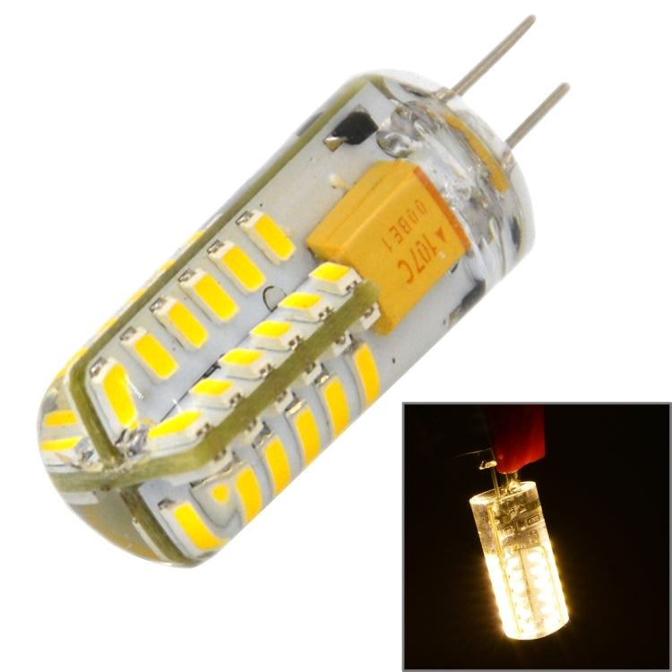 G4 3.5W 170LM Silicone Corn Light Bulb, 48 LED SMD 3014, Warm White Light, AC/DC 12V - LED Blubs & Tubes by buy2fix | Online Shopping UK | buy2fix