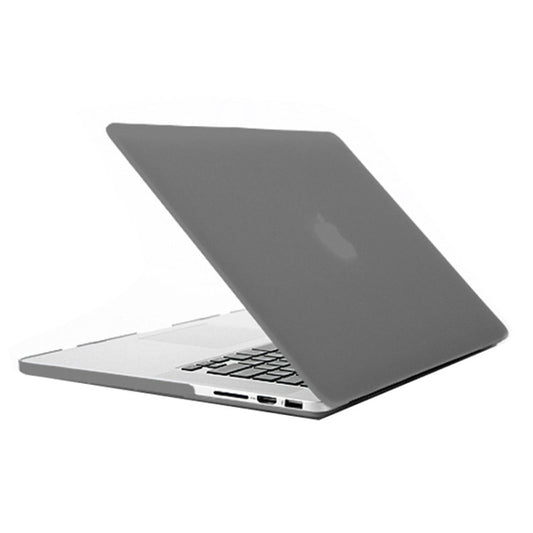 Frosted Hard Protective Case for Macbook Pro Retina 15.4 inch  A1398(Grey) - MacBook Pro Cases by buy2fix | Online Shopping UK | buy2fix