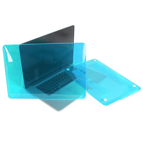 ENKAY for MacBook Pro Retina 13.3 inch (US Version) / A1425 / A1502 4 in 1 Crystal Hard Shell Plastic Protective Case with Screen Protector & Keyboard Guard & Anti-dust Plugs(Blue) - MacBook Pro Cases by ENKAY | Online Shopping UK | buy2fix