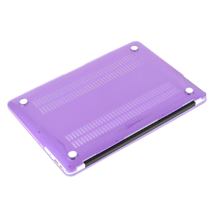 ENKAY for Macbook Air 11.6 inch (US Version) / A1370 / A1465 Hat-Prince 3 in 1 Crystal Hard Shell Plastic Protective Case with Keyboard Guard & Port Dust Plug(Purple) - MacBook Air Cases by ENKAY | Online Shopping UK | buy2fix