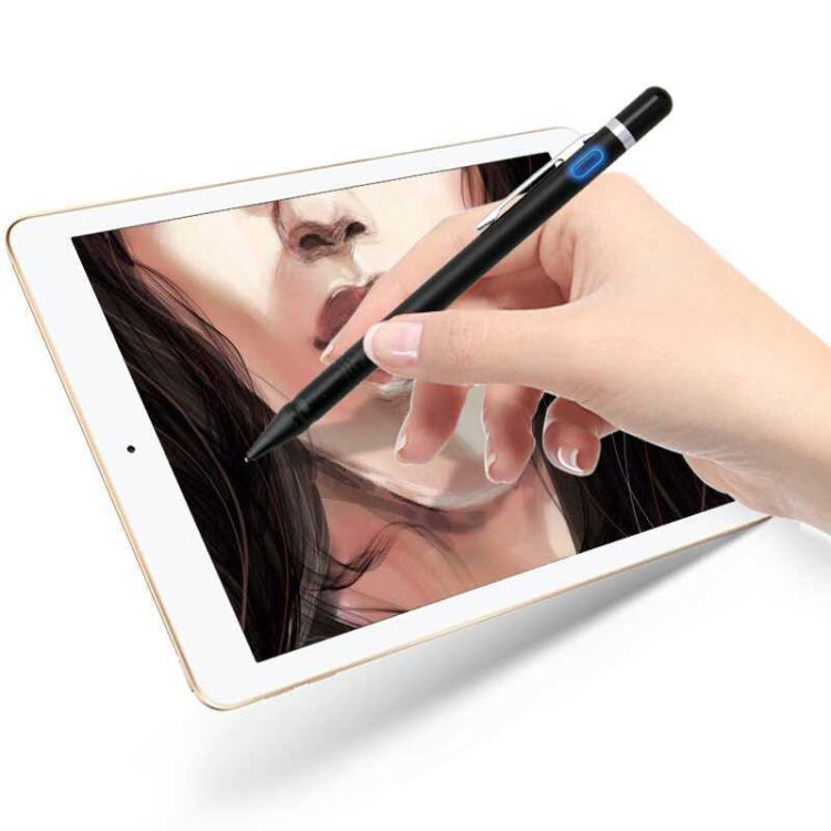 1.5-2.3mm Rechargeable Capacitive Touch Screen Active Stylus Pen(White) - Stylus Pen by buy2fix | Online Shopping UK | buy2fix