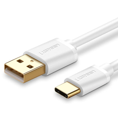 UGREEN 3A Max Output USB to USB-C / Type-C PVC Fast Charging Sync Data Cable, Length: 1.5m (White) - USB-C & Type-C Cable by UGREEN | Online Shopping UK | buy2fix