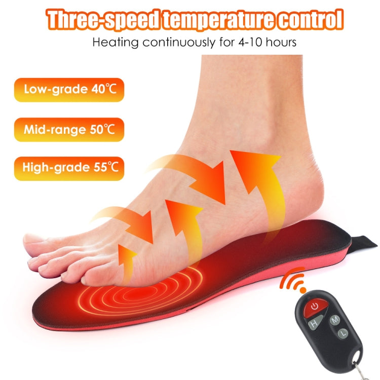 Rechargeable Electric Heating Insole Wireless Remote Control Smart Thermal Insole,Size:Medium(34-40 Size) - Shoes Care by buy2fix | Online Shopping UK | buy2fix