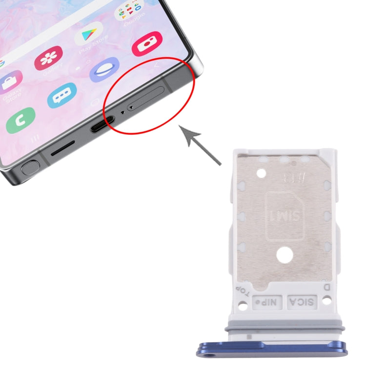 For Samsung Galaxy S25 / S25+ SM-S931/S936 Original SIM Card Tray + SIM Card Tray (Blue) - Galaxy S Series Parts by buy2fix | Online Shopping UK | buy2fix