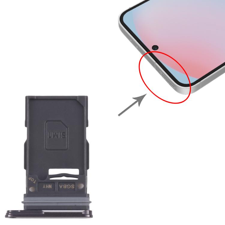 For Samsung Galaxy S24 FE SM-S721B Original SIM Card Tray (Black) - Galaxy S Series Parts by buy2fix | Online Shopping UK | buy2fix