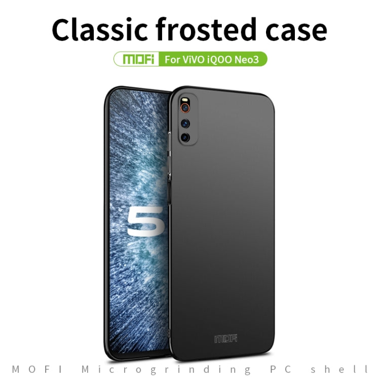 For Vivo iQOO Neo 3 MOFI Frosted PC Ultra-thin Hard Case(Blue) - vivo Cases by MOFI | Online Shopping UK | buy2fix