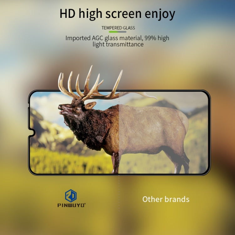 For Huawei Enjoy20 Pro/Honor30 Lite PINWUYO 9H 3D Curved Full Screen Explosion-proof Tempered Glass Film(Black) - Huawei Tempered Glass by PINWUYO | Online Shopping UK | buy2fix