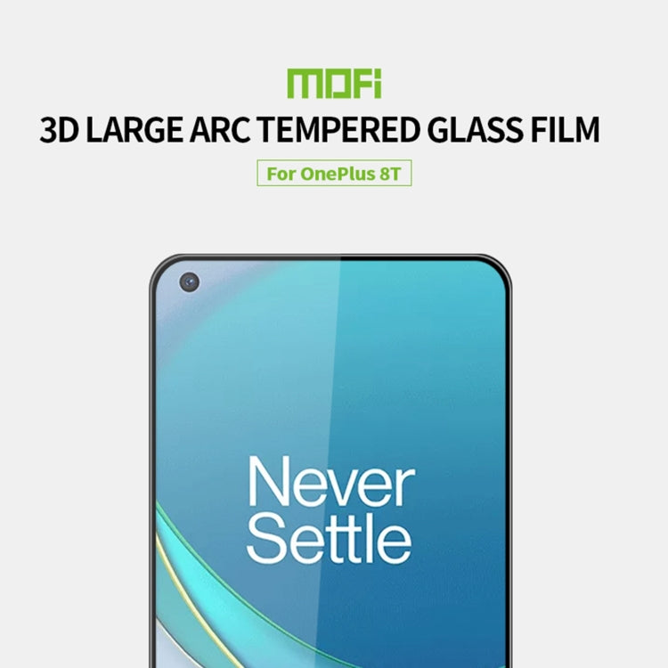 For OnePlus 8T MOFI 9H 3D Explosion-proof Curved Screen Tempered Glass Film - OnePlus Tempered Glass by MOFI | Online Shopping UK | buy2fix