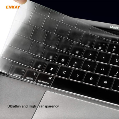 ENKAY 3 in 1 Crystal Laptop Protective Case + EU Version TPU Keyboard Film + Anti-dust Plugs Set for MacBook Pro 16 inch A2141 (with Touch Bar)(Transparent) - MacBook Pro Cases by ENKAY | Online Shopping UK | buy2fix