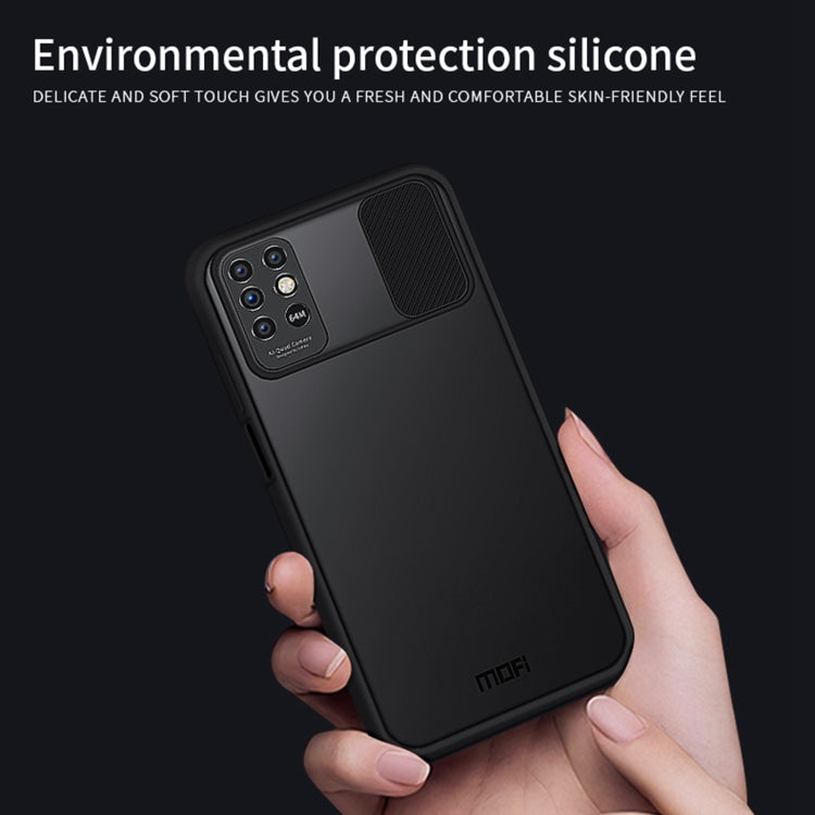 For INFINIX Note8 MOFI Xing Dun Series PC + TPU Anti-peep Waterproof And Anti-drop All-inclusive Protective Shell, Translucent Frosted(Green) - Infinix Cases by MOFI | Online Shopping UK | buy2fix