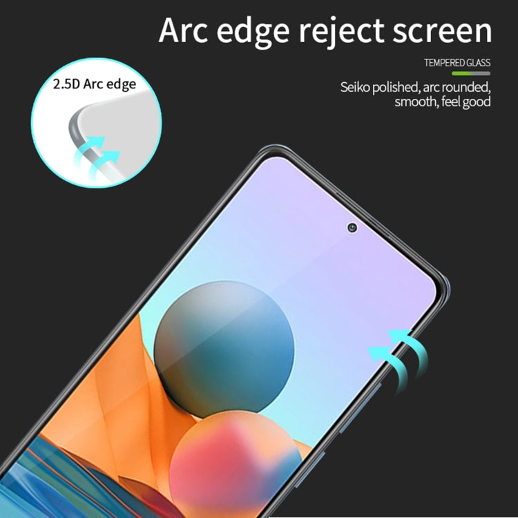 For Redmi Note 10 Pro / Note 10 Pro Max MOFI 9H 2.5D Full Screen Tempered Glass Film(Black) -  by MOFI | Online Shopping UK | buy2fix