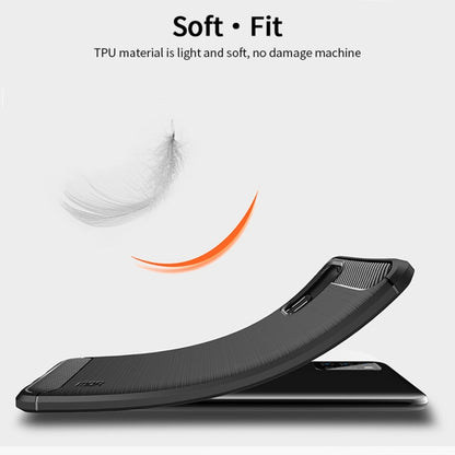 For Xiaomi Poco M3 / Redmi 9T MOFI Gentleness Series Brushed Texture Carbon Fiber Soft TPU Case(Black) - Xiaomi Cases by MOFI | Online Shopping UK | buy2fix