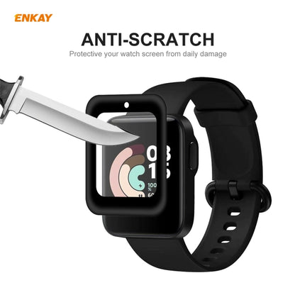 For Redmi Watch 2 PCS ENKAY Hat-Prince 3D Full Screen Soft PC Edge + PMMA HD Screen Protector Film - Screen Protector by ENKAY | Online Shopping UK | buy2fix