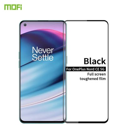 For OnePlus Nord CE 5G MOFI 9H 2.5D Full Screen Tempered Glass Film(Black) - OnePlus Tempered Glass by MOFI | Online Shopping UK | buy2fix