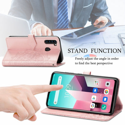 For Blackview A80 Pro Mandala Flower Embossed Horizontal Flip Leather Case with Holder & Three Card Slots & Wallet & Lanyard(Rose Gold) - More Brand by buy2fix | Online Shopping UK | buy2fix