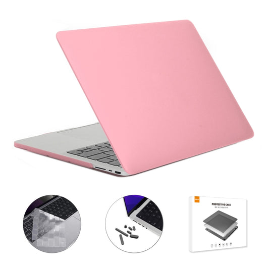 ENKAY Hat-Prince 3 in 1 Matte Laptop Protective Case + TPU Keyboard Film + Anti-dust Plugs Set for MacBook Pro 16.2 inch A2485 2021/A2880 2023, Version:US Version(Pink) - MacBook Pro Cases by ENKAY | Online Shopping UK | buy2fix