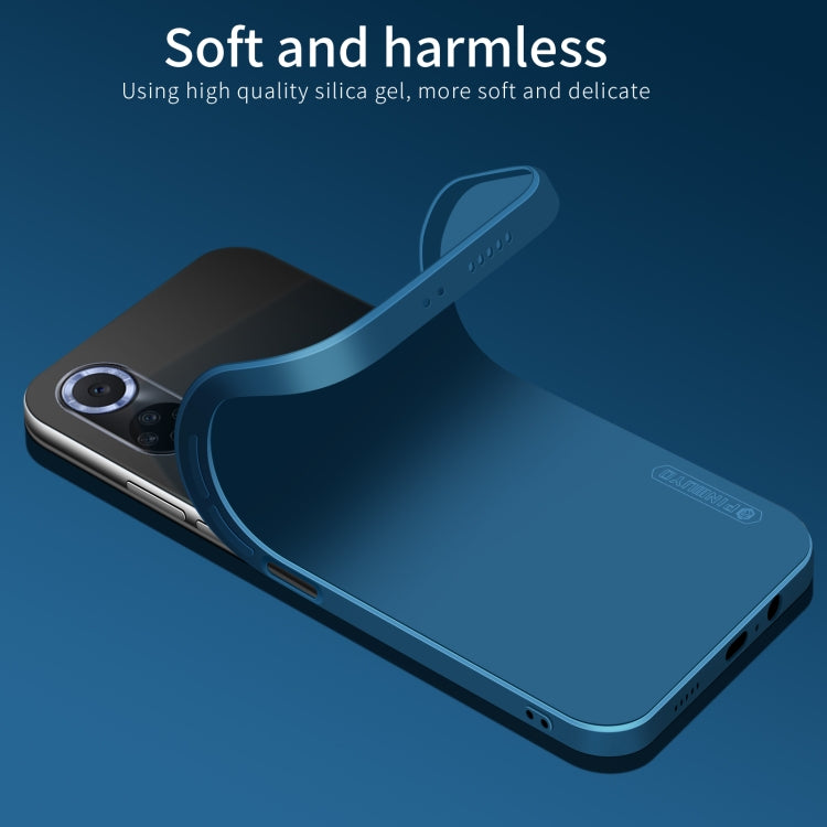 For Xiaomi Redmi Note 11 / Poco M4 Pro 5G PINWUYO Liquid Silicone TPU Phone Case(Blue) - Xiaomi Cases by PINWUYO | Online Shopping UK | buy2fix