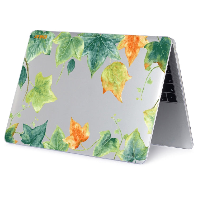 For MacBook Air 13.3 inch A2179 / A2337 ENKAY Hat-Prince Forest Series Pattern Laotop Protective Crystal Case(Ivy Leaf Pattern) - MacBook Air Cases by ENKAY | Online Shopping UK | buy2fix