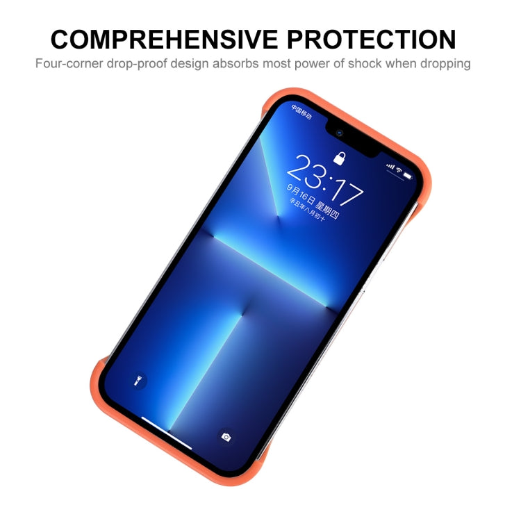 For iPhone 13 Pro Max ENKAY Frameless Hollow Shockproof PC Case (Blue) - iPhone 13 Pro Max Cases by ENKAY | Online Shopping UK | buy2fix